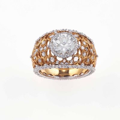 Buccellati. Montatura per Anello con Diamante Taglio Brillante di Ct 1.60 Circa