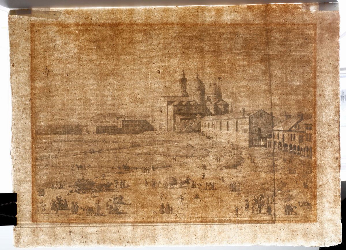Giovanni Antonio Canal Detto il Canaletto (venezia 1697-1768) Santa Giustina in Prato della Valle