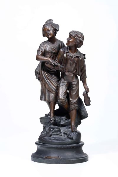 Da Modello di René Charles Massé (1855-1913). Fonditore del XX Secolo il Passaggio del Guado