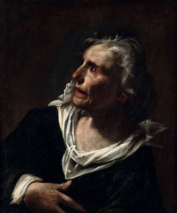 Gioacchino Assereto (Genova 1600-1649) Ritratto di anziana