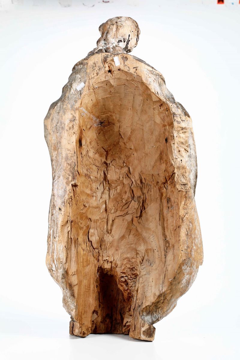Gesù Cristo Legno Scolpito Arte Barocca del XVII-XVIII Secolo