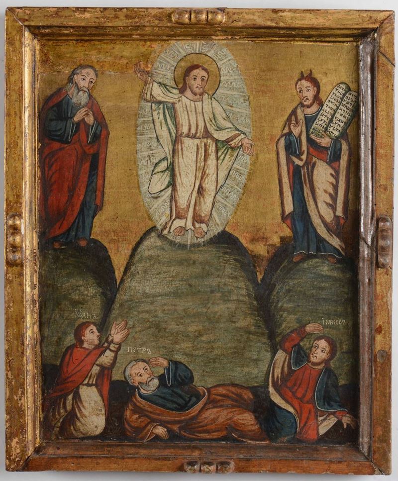 Icona con Cristo Benedicente, XX secolo  - Auction Antiques | Cambi Time - Cambi Casa d'Aste