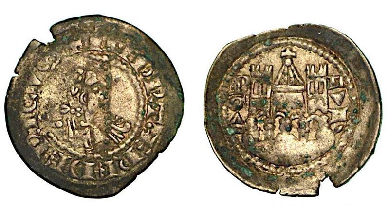BERGAMO. Comune, a nome di Federico II (1194-1250). Denaro scodellato, anni 1236-1260.  - Asta Numismatica - Cambi Casa d'Aste