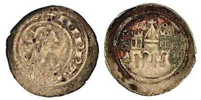 Bergamo. Comune, a Nome di Federico II (1194-1250). Denaro Scodellato, Anni 1236-1260.