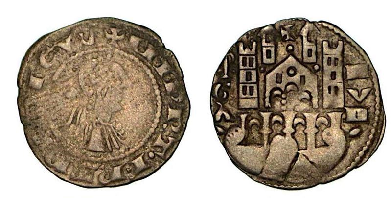 BERGAMO. Comune, a nome di Federico II (1194-1250). Denaro planeto, anni 1260-1265.  - Auction Numismatics - Cambi Casa d'Aste