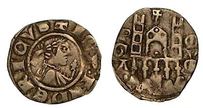 Bergamo. Comune, a Nome di Federico II (1194-1250). Denaro Planeto, Anni 1282-1290.