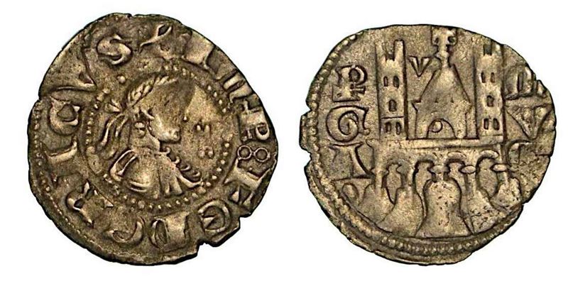 BERGAMO. Comune, a nome di Federico II (1194-1250). Denaro planeto, anni 1270-1282.  - Auction Numismatics - Cambi Casa d'Aste