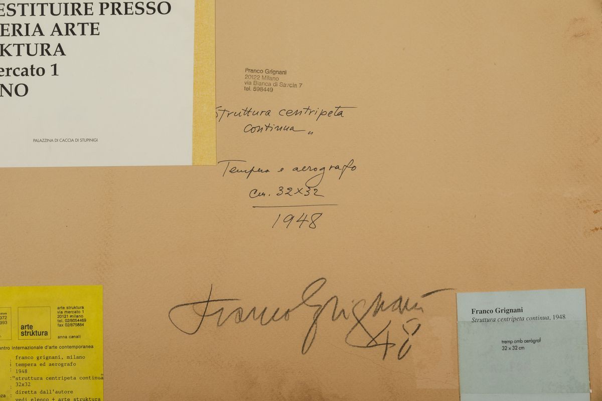 Franco Grignani (1908-1999)struttura Centripeta Continua, 1948