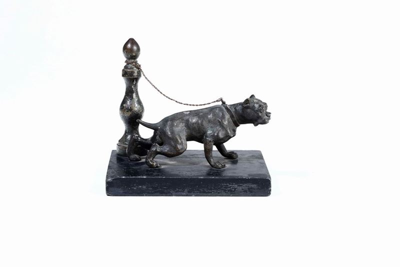 Mastino in bronzo. XIX-XX secolo  - Auction Fine Art January | Cambi Time - I - Cambi Casa d'Aste