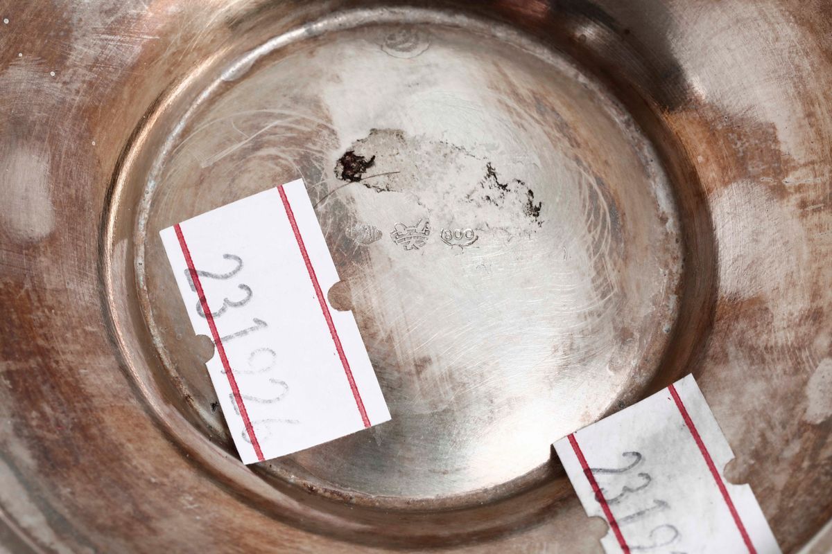 Secchiello Porta Ghiaccio in Argento. Argenteria Italiana del XX Secolo