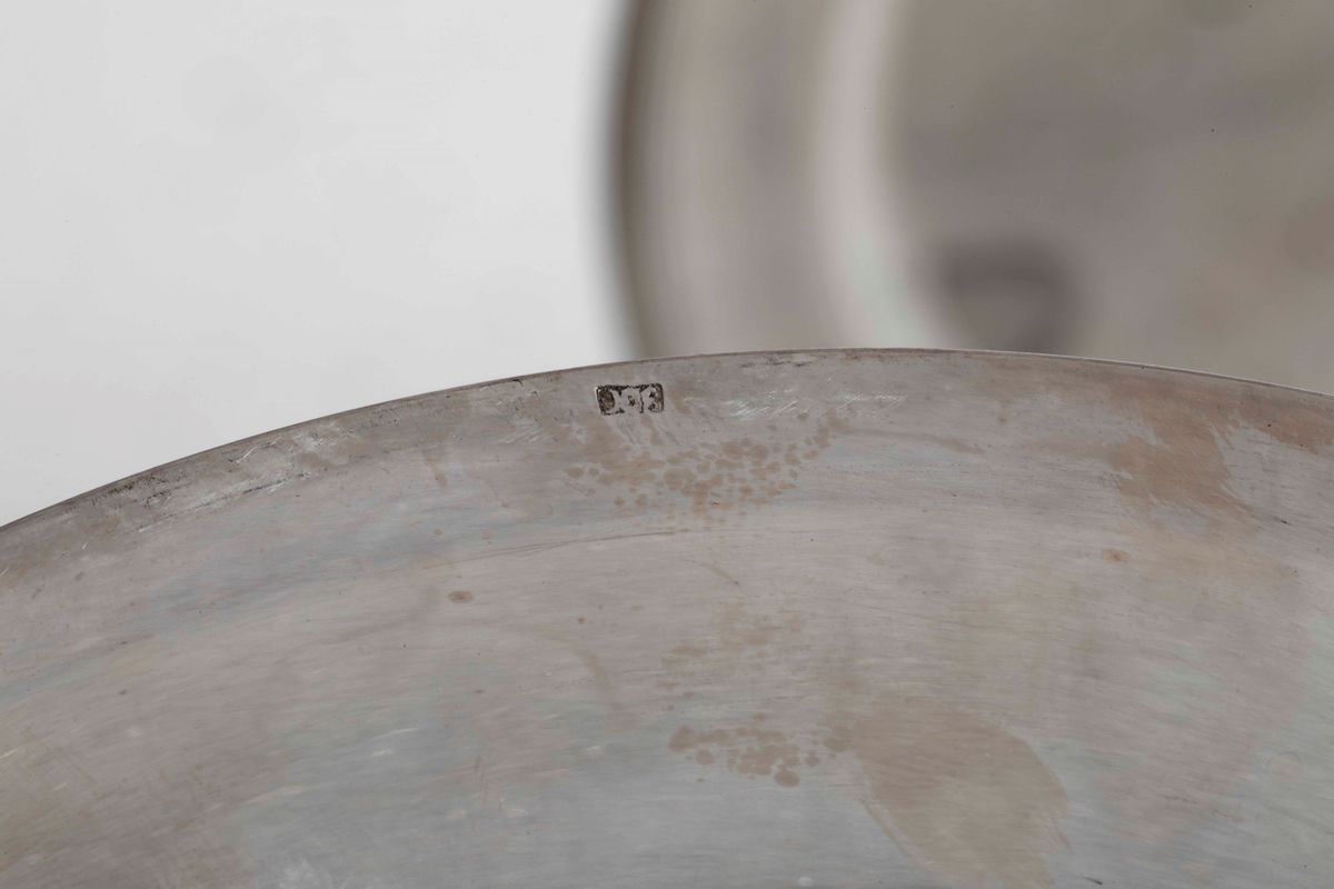 Otto Piatti con Bordo Nervato. Argenteria Italiana del XX Secolo