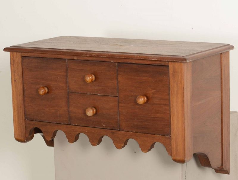 Mensola in legno con cassetti  - Auction Antiques | Timed Auction - Cambi Casa d'Aste