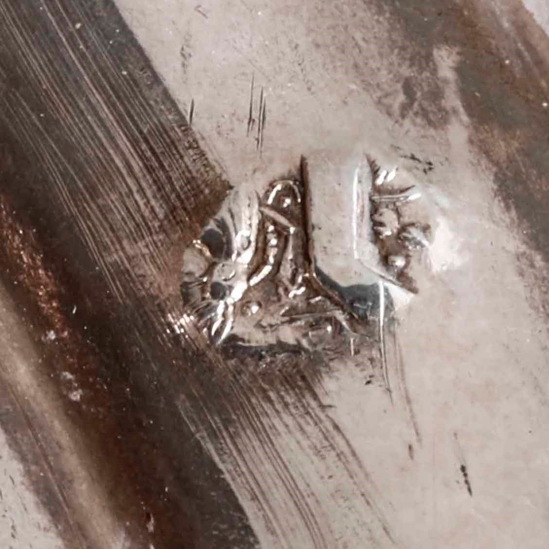 Calamaio. Argento Fuso, Sbalzato e Cesellato. Francia Fine del XIX Secolo. Argentiere E. Hugo