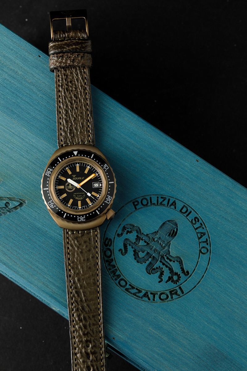 Squale - Polizia di Stato Sommozzatori 60° Anniversario, Edizione Limitata 151 Pz, Brevetto Smz N...