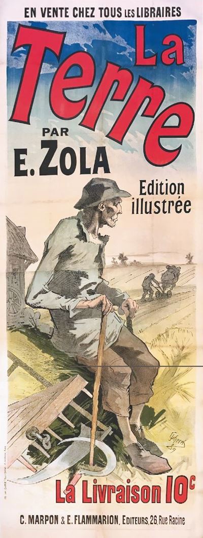 Jules Chéret (1836-1932)la Terre, Par E.zola, Edition Illustrã‰eâ€¦
