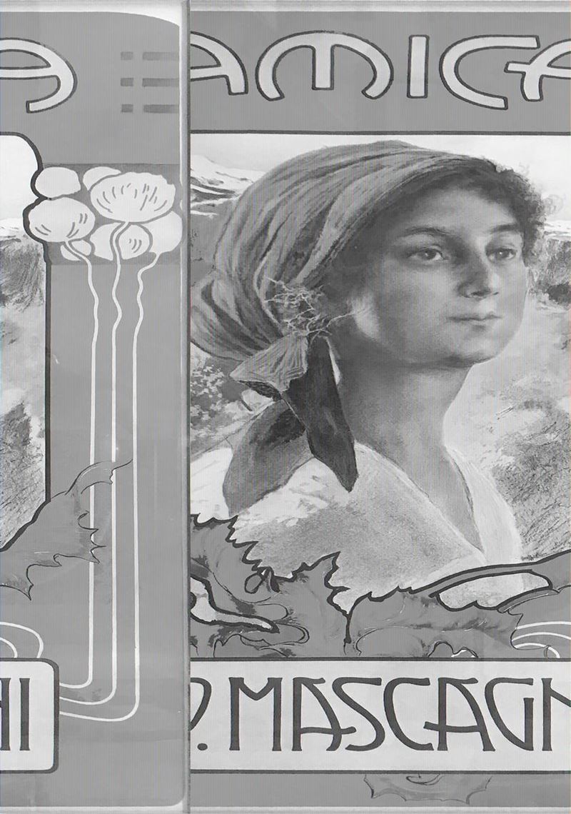 Leopoldo Metlicovitz, attribuito AMICA / P.MASCAGNI  - Auction Vintage Posters - Cambi Casa d'Aste