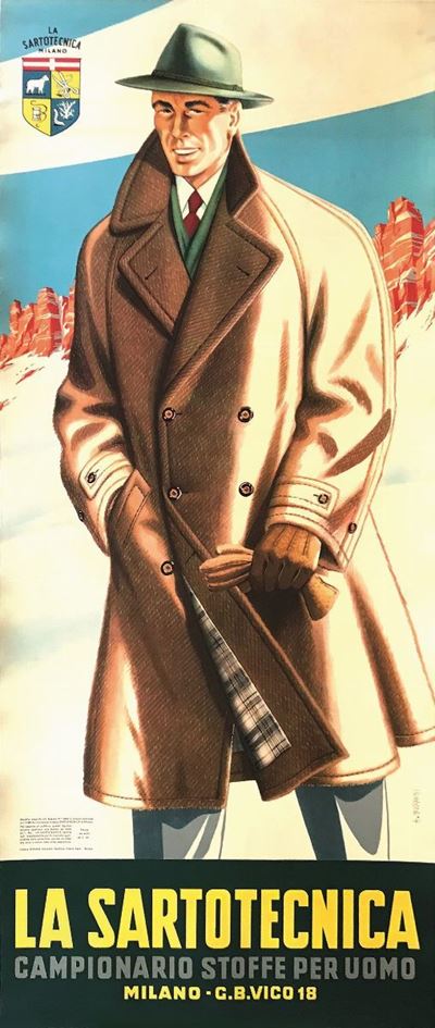 Alessandro Berretti (1903-1986)la Sartotecnica Milano / Campionario Stoffe per Uomo