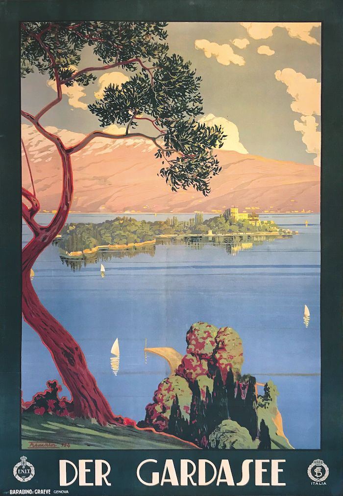 Severino Tremator (1895-1940) DER GARDASEE  - Auction Vintage Posters - Cambi Casa d'Aste
