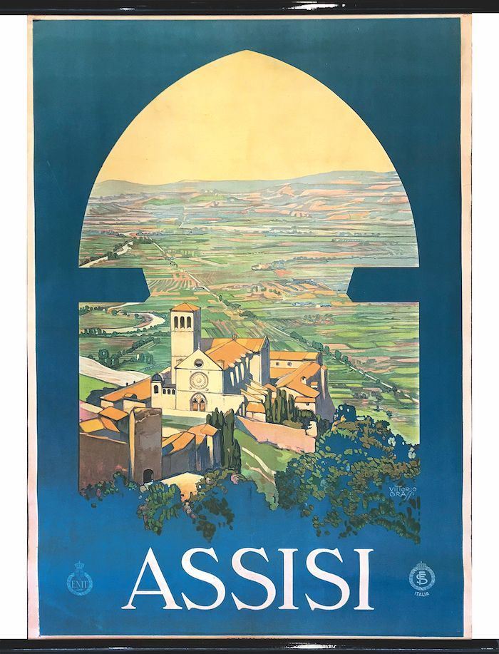 Vittorio Grassi (1878-1958) ASSISI  - Asta Manifesti d'epoca - Cambi Casa d'Aste