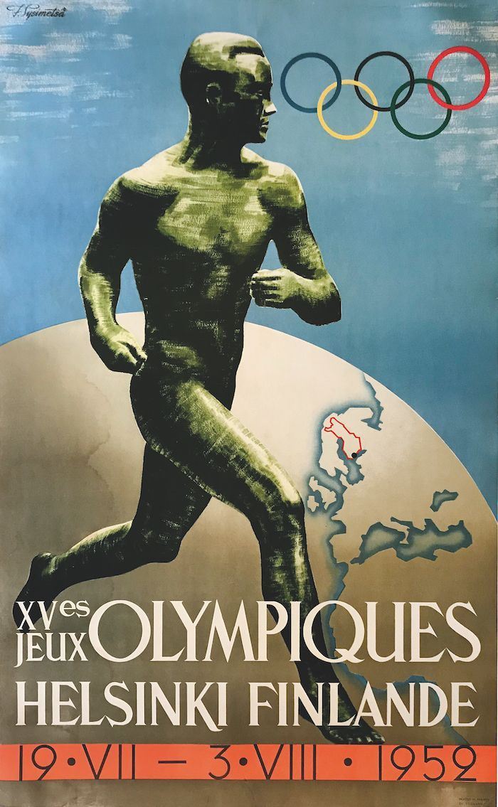 Ilmari Sysimetsä (1912-1955) XV.ES JEUX OLYMPIQUES / HELSINKI, FINLAND  - Auction Vintage Posters - Cambi Casa d'Aste