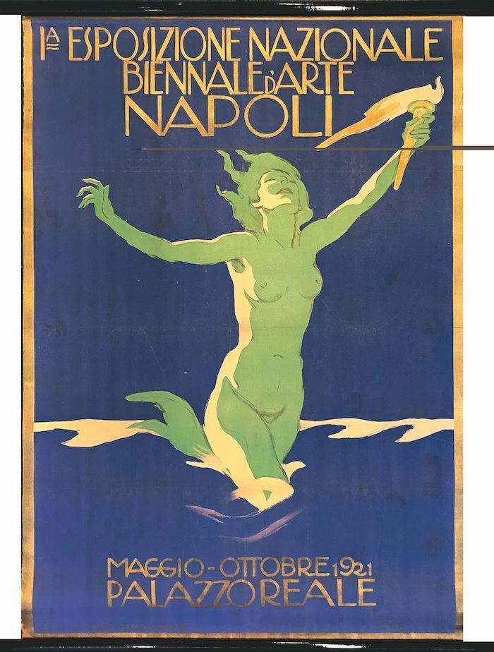 Marcello Dudovich (1878-1962) 1.A ESPOSIZIONE NAZIONALE BIENNALE D ARTE - NAPOLI  - Auction Vintage Posters - Cambi Casa d'Aste
