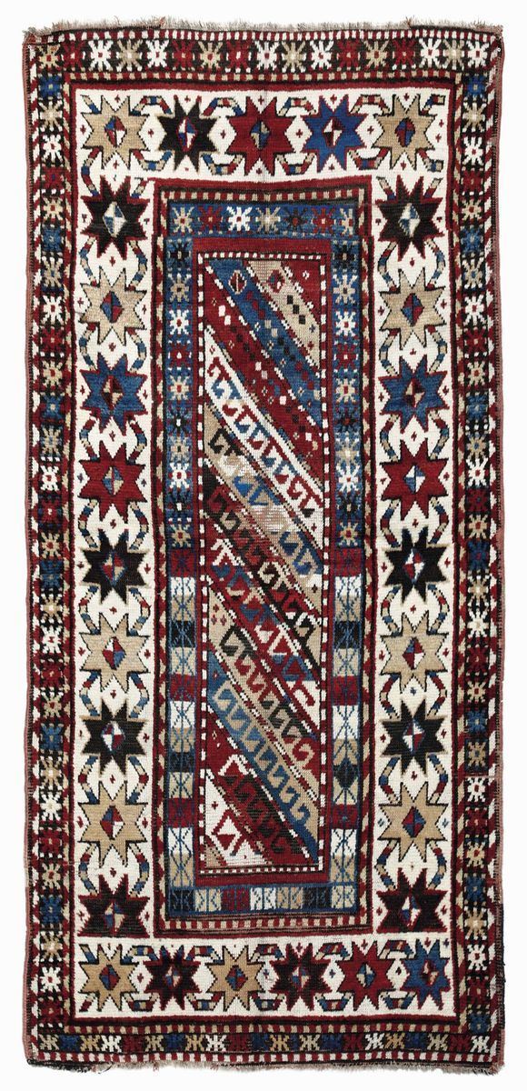 Tappeto Kazak, Caucaso fine XIX inizio XX secolo  - Auction Antique Carpets - I - Cambi Casa d'Aste