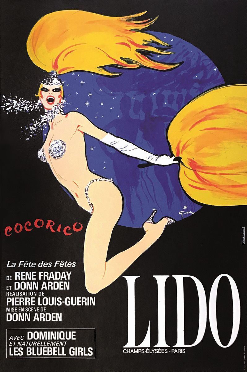 Gruau Renè (1909-2004) COCORICO / LA FÊTE DES FÊTES / LIDO  - Auction Posters - Cambi Casa d'Aste