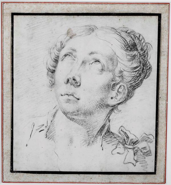 Giambattista Tiepolo - Giambattista Tiepolo (Venezia 1696 - Madrid 1770), nei modi di Volto di dama