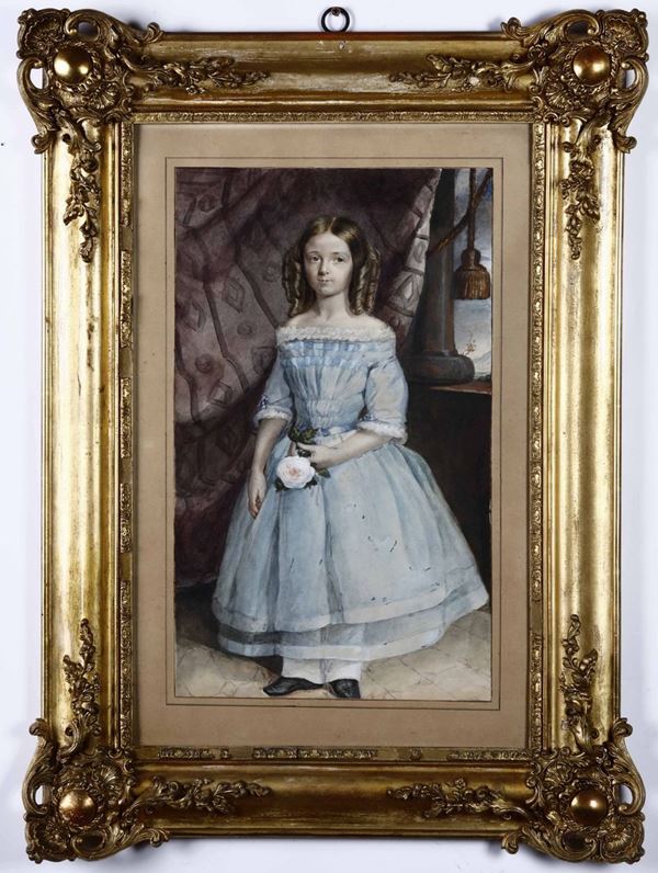 Pittore del XIX secolo Bambina