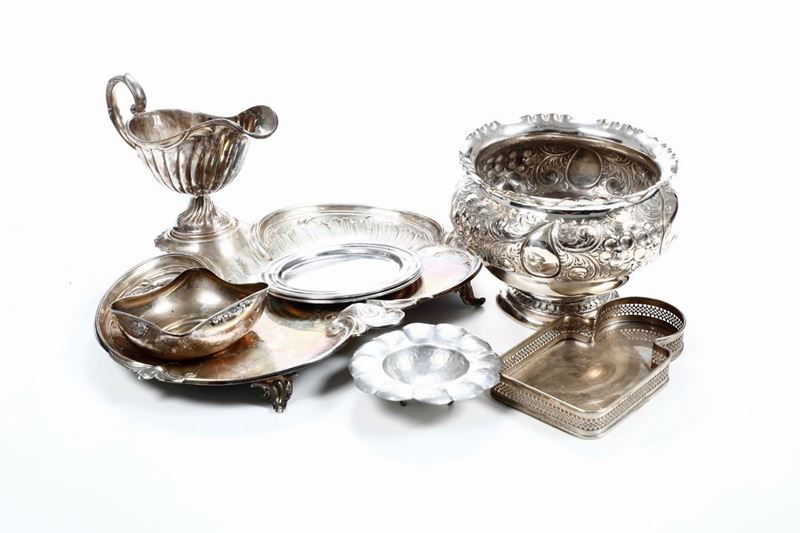 Lotto di metalli argentati  - Auction Antiques | Time Auction - Cambi Casa d'Aste