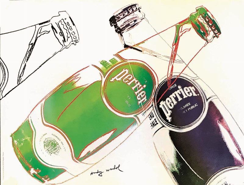 Andy Warhol : Andy Warhol (1928-1987) PERRIER   - Asta Manifesti | Cambi Time - I - Cambi Casa d'Aste