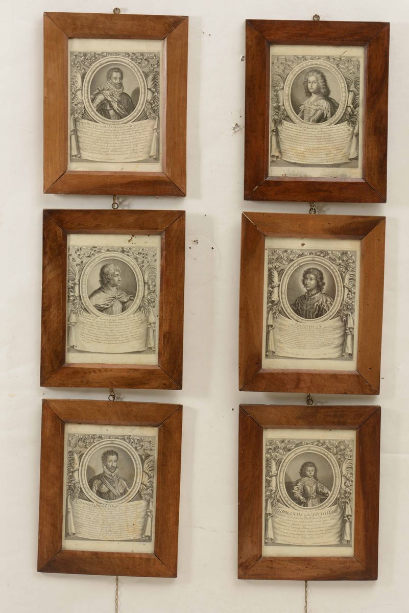 Collezione di 32 Stampe Personaggi e Libro Casa Savoia e la Valle D'aosta
