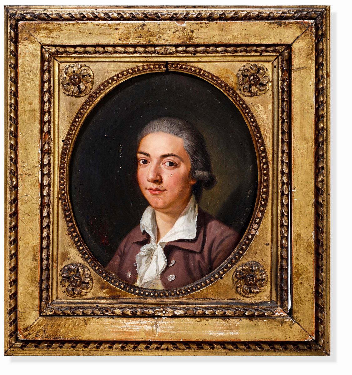 Scuola del XIX Secoloritratti di Giovane Donna e Uomo