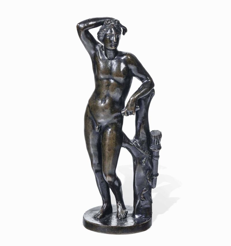 Apollo medici  Fonditore neoclassico italiano XIX secolo  - Auction Works and furnishings from Lombard collections and other provinces - Cambi Casa d'Aste