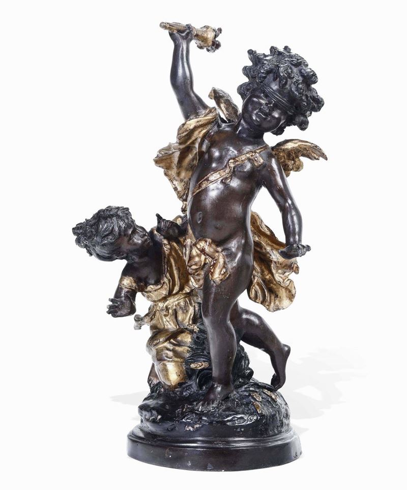 Allegoria dell’ amore cieco Manifattura francese XIX - XX secolo  - Auction Works and furnishings from Lombard collections and other provinces - Cambi Casa d'Aste