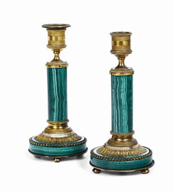 Coppia di candelieri Francia XIX secolo