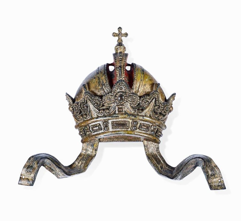 Corona del panfilo Imperiale austriaco, appartenente all’imperatore Francesco Giuseppe  - Asta Opere e arredi da collezioni lombarde e altre provenienze - Cambi Casa d'Aste