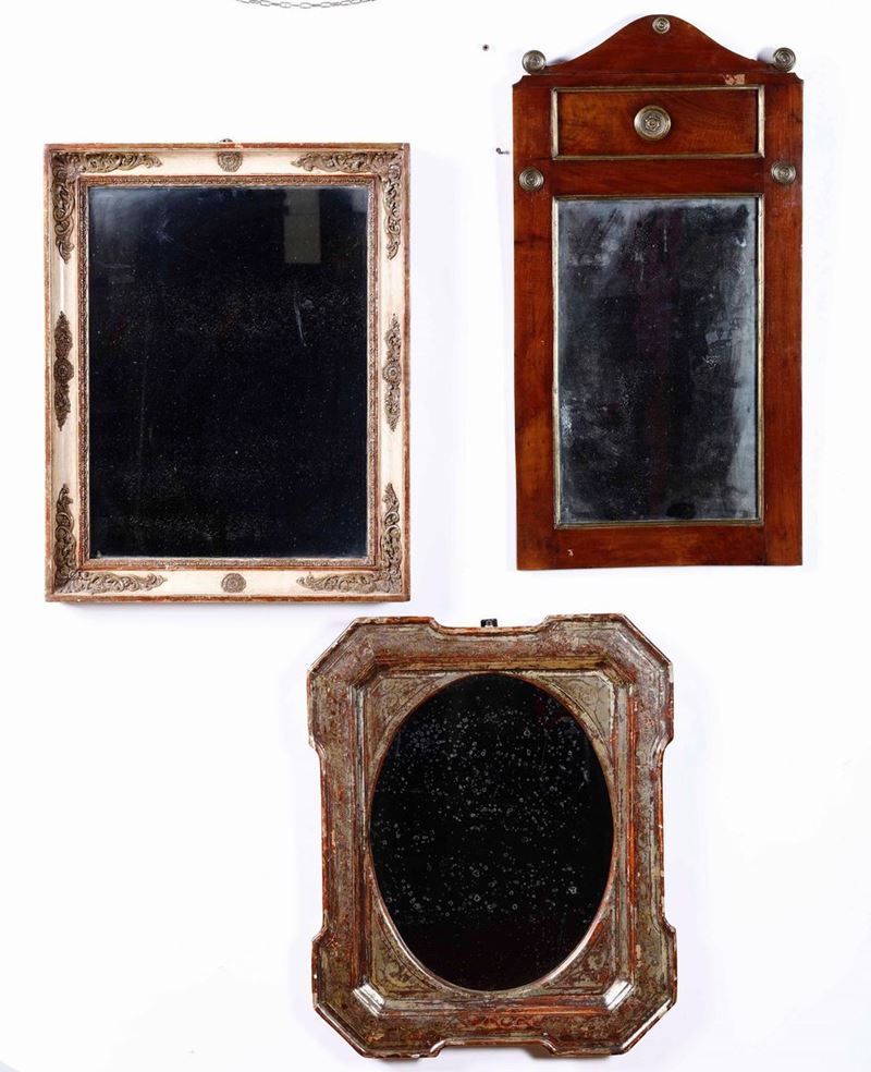 Tre specchiere diverse  - Asta Da Collezioni Lombarde | Cambi Time - Cambi Casa d'Aste