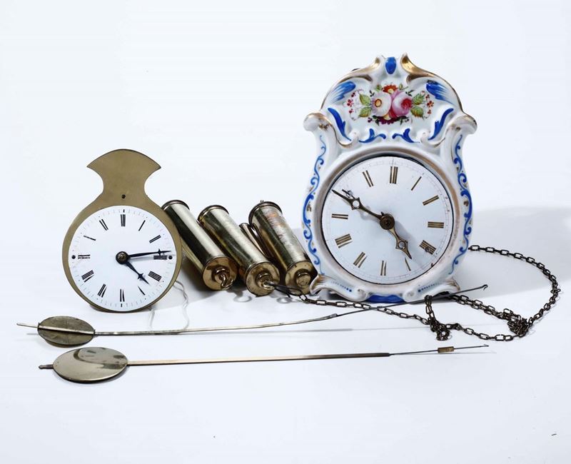 Due orologi a pendolo da parete  - Auction From Lombard mansions - Cambi Casa d'Aste