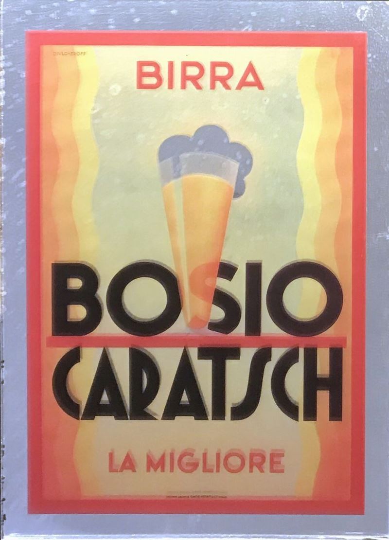 Nicolaj Diulgheroff (1901-1982) BIRRA BOSIO CARATSCH, LA MIGLIORE  - Auction Vintage Posters - Cambi Casa d'Aste