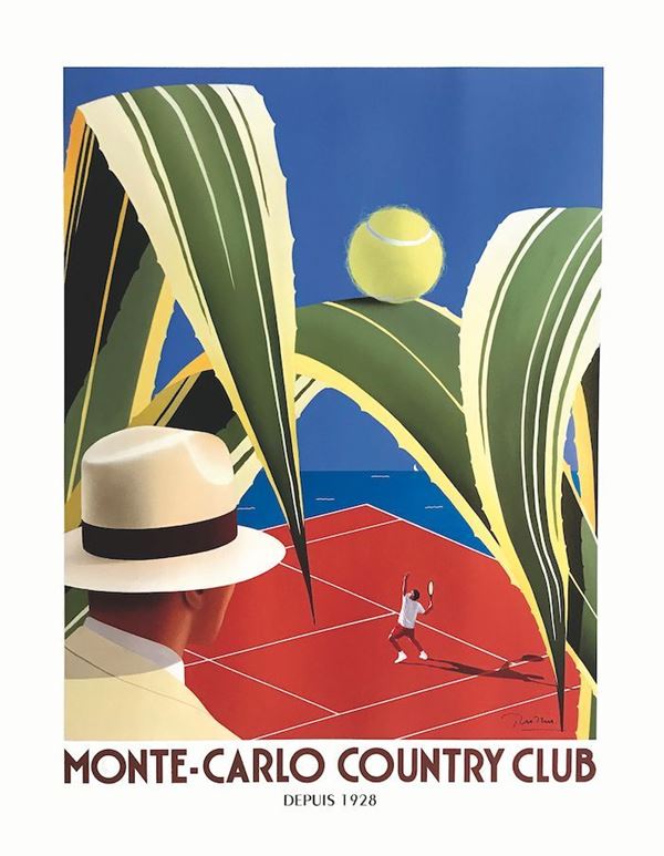 Gerard Courbouleix-Deneriaz, Louis Vuitton Classic Signed Poster