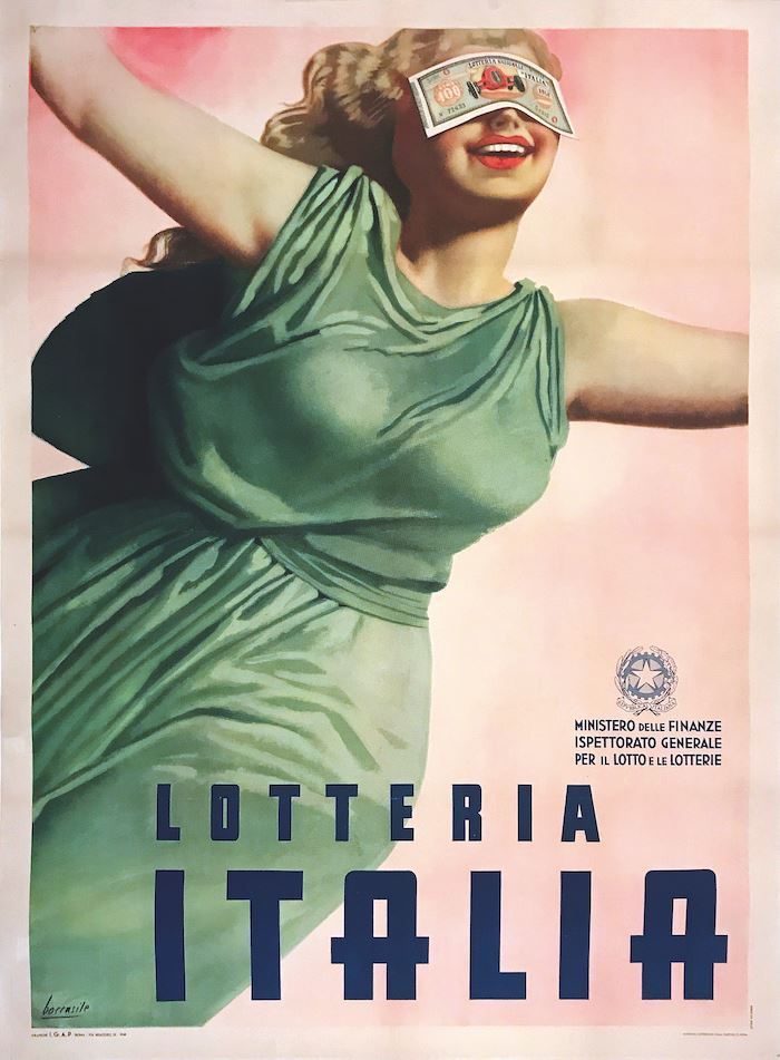 Gino Boccasile (1901-1952) LOTTERIA ITALIA  - Auction Vintage Posters - Cambi Casa d'Aste