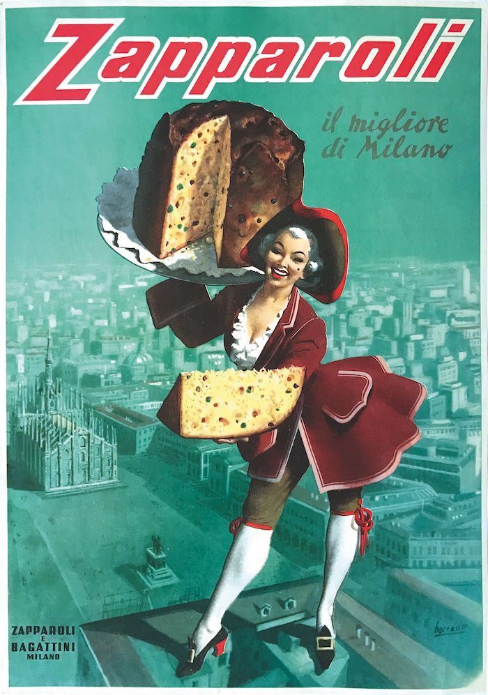 Gino Boccasile (1901-1952) ZAPPAROLI, IL PANETTONE DI MILANO  - Auction Posters - Cambi Casa d'Aste