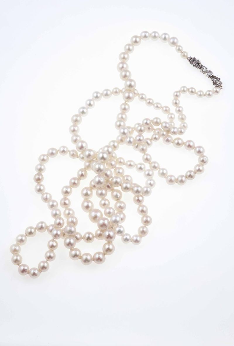  Sautoir di perle coltivate  - Asta Fine Jewels - III - Cambi Casa d'Aste