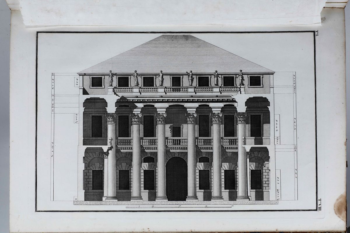 Andrea Palladiole Fabbriche e i Disegni di Andrea Palladio e le Terme. Nuova Edizione Italiana Po...