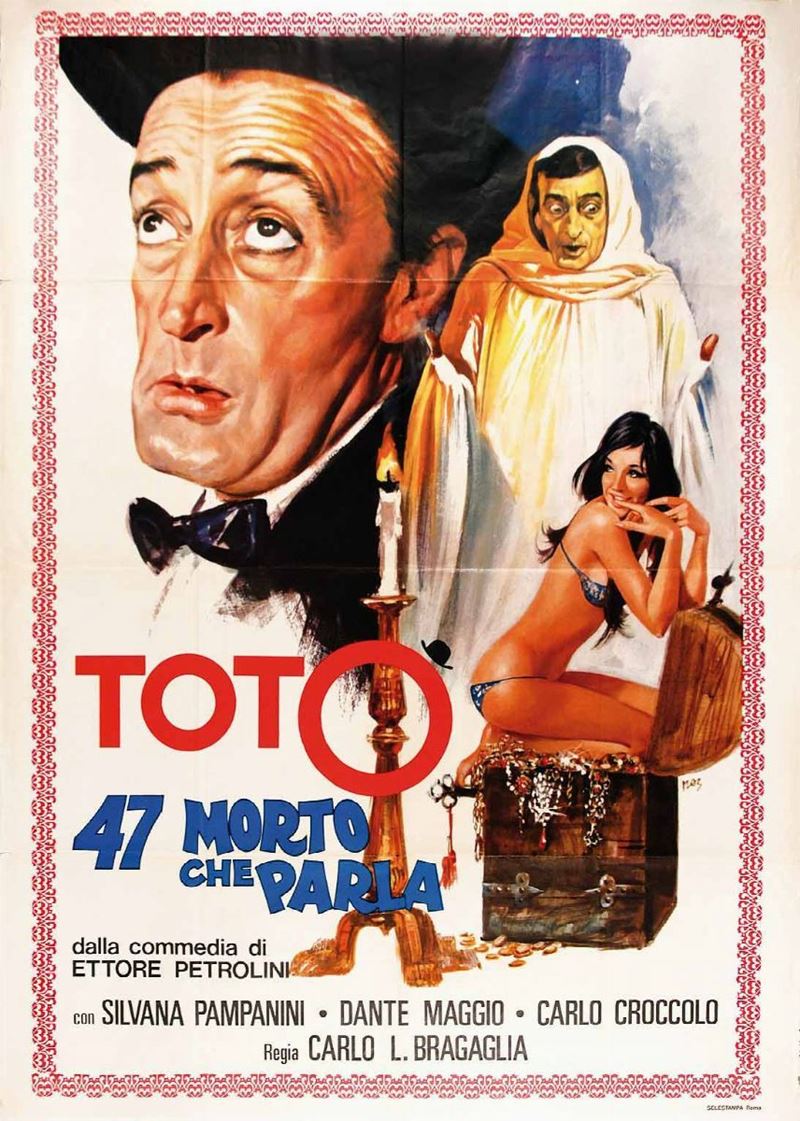 Mario (Mos) De Berardinis (1931   1977) 47 MORTO CHE PARLA  - Auction Posters - Cambi Casa d'Aste