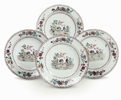 Quattro Piattidoccia, Manifattura Ginori, 1770-1780 Circa