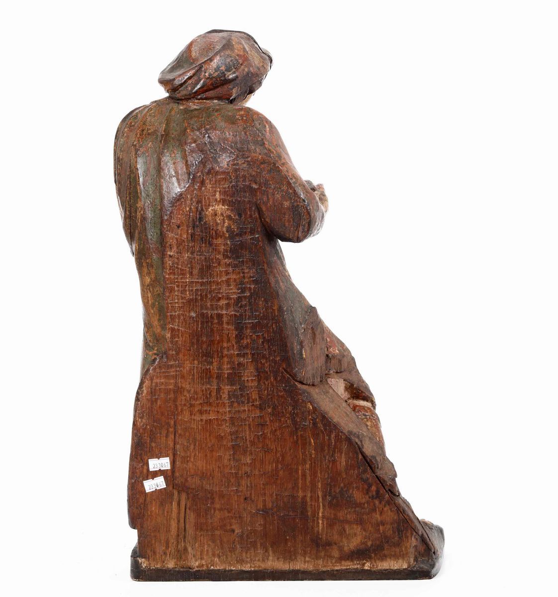 Leggitore Legno Scolpito, Dipinto e Dorato Scultore Rinascimentale del XVI Secolo