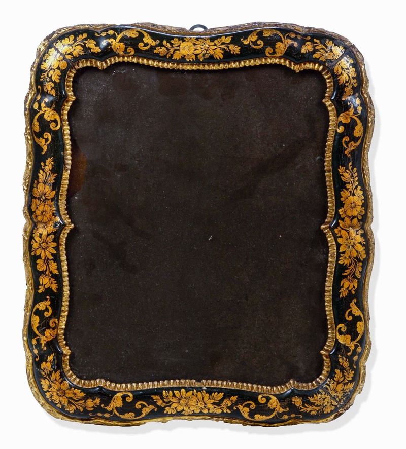 Specchio Legno scolpito, dorato e laccato Arte veneziana del XVIII secolo  - Auction The Bucci-Errani collections in Faenza - Cambi Casa d'Aste