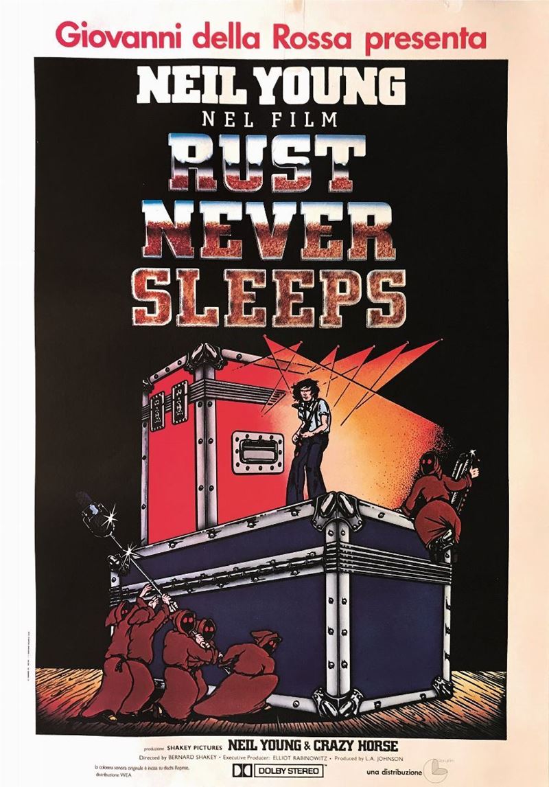 David Weisman and Jim Evans NEIL YOUNG RUST NEVER SLEEPS  - Auction Posters - Cambi Casa d'Aste